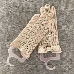 Handmade Cream Crochet Wrist Glove